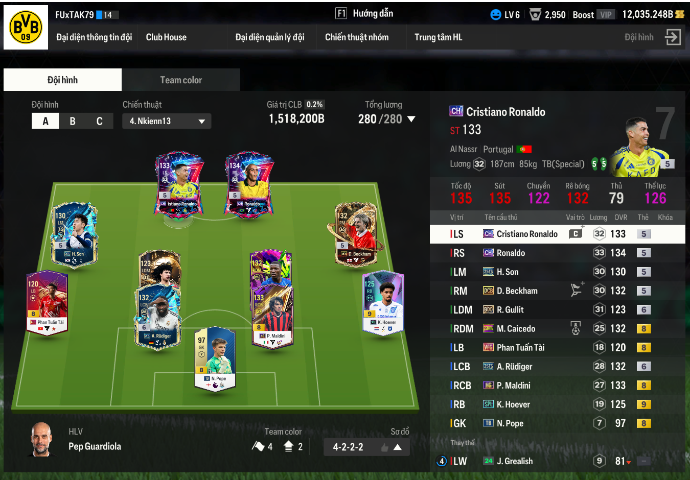 SIÊU ĐỘI HÌNH 1,5 TRIỆU TỶ